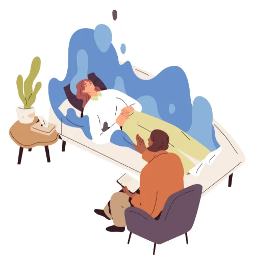 Clinical hypnotherapy vector art