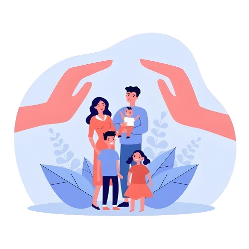 Relationship and family counselling vector art